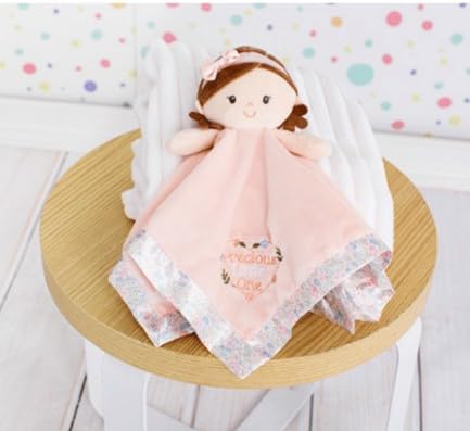 Baby Starters Snuggle Buddy – 13-Inch Plush Doll & Security Blanket with Satin Trim, Pink Floral
