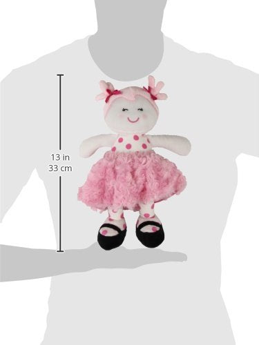 Baby Starters Sugar N Spice Marisa Plush Snuggle Buddy Doll – Soft, Rattle Toy for Newborns & Toddlers