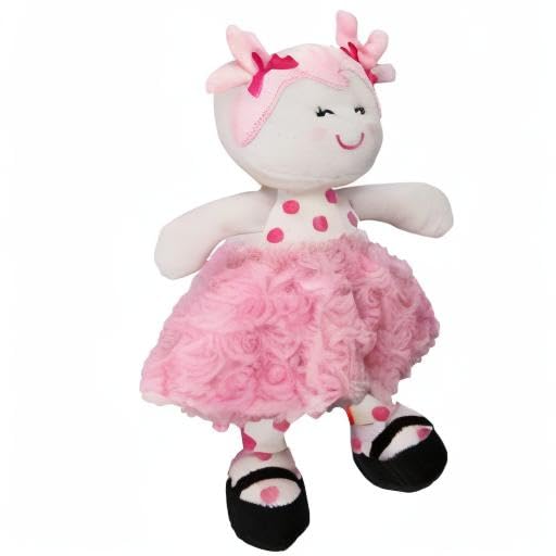 Baby Starters Sugar N Spice Marisa Plush Snuggle Buddy Doll – Soft, Rattle Toy for Newborns & Toddlers