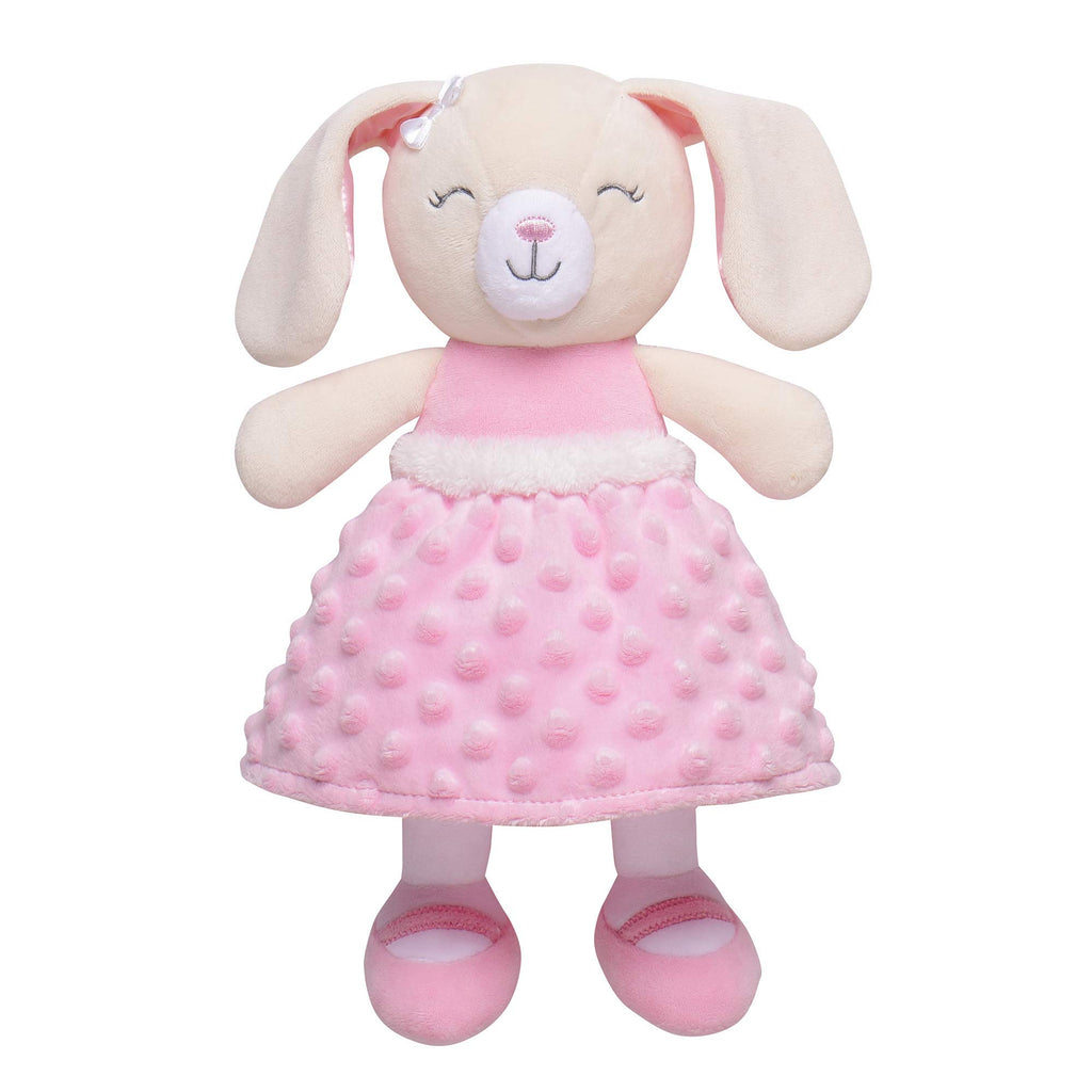Baby Starters Sweet Ella Plush Bunny - Soft Snuggle Buddy with Rattle & Satin Lining