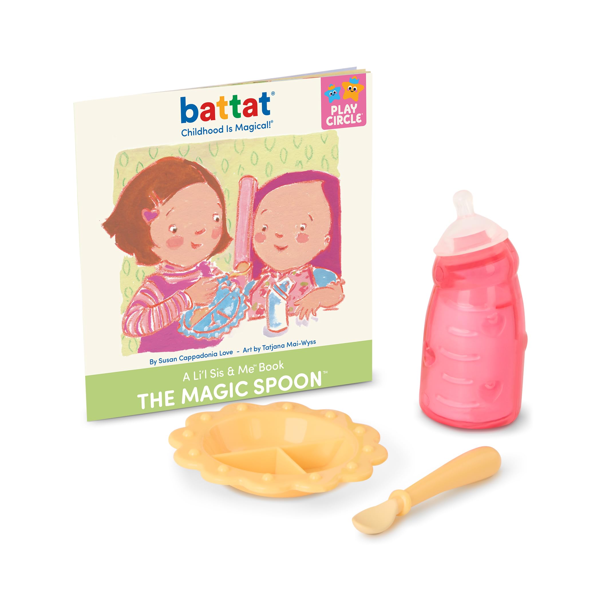 Baby Sweetheart 12-Inch Feeding Time Doll – Soft Body Newborn Doll with Storybook & Feeding Accessories for Toddlers Ages 2+