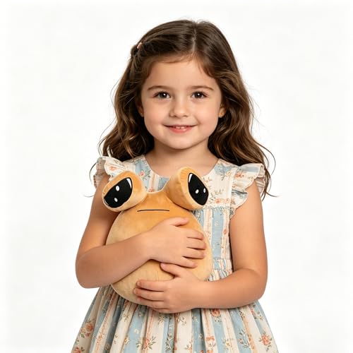 Babylounger 8.6 Inch Sad Alien Plush - Soft Stuffed Alien Doll, Machine Washable, Vacuum-Sealed