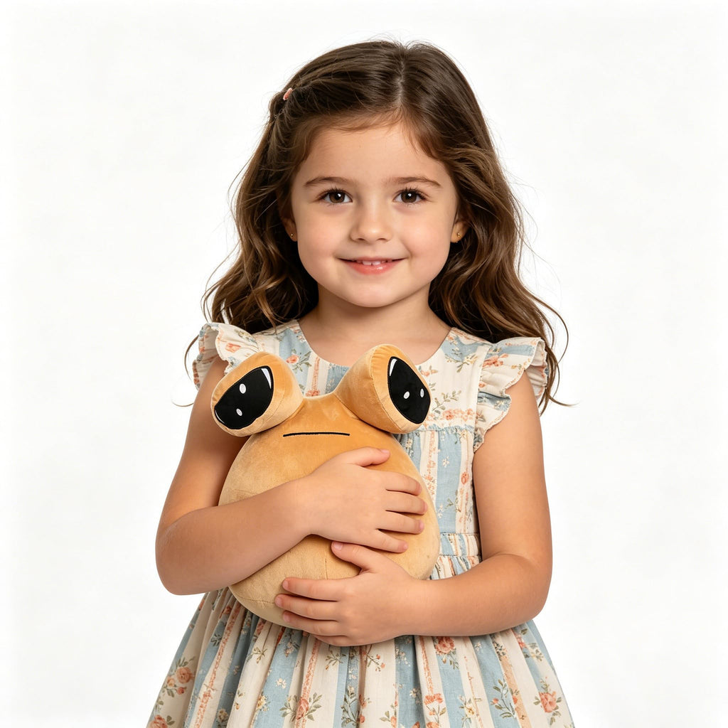 Babylounger 8.6 Inch Sad Alien Plush - Soft Stuffed Alien Doll, Machine Washable, Vacuum-Sealed