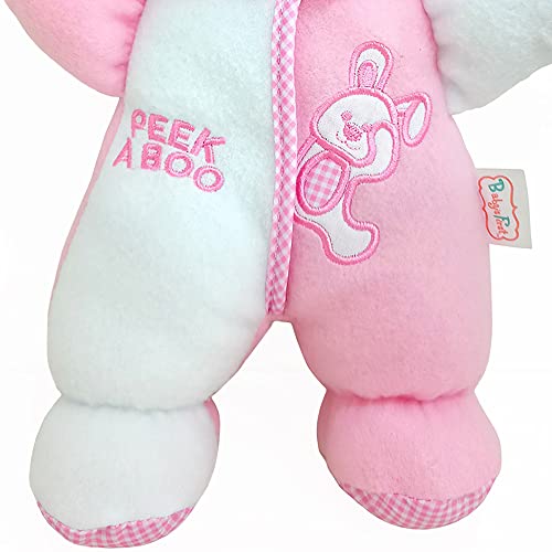 Baby's First Soft & Snuggle Bunny Doll - 11" Machine Washable Plush Infant Toy with Rattle
