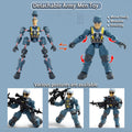 Baimiby Army Men Action Figures Set – 6 Poses, 6 Weapons, 2 Dogs for Imaginative Play