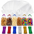 BakeBaking 200 Clear Treat Bags 5x11 Inch with 200 Twist Ties – 1.4 Mil Extra Thick OPP Plastic Resealable