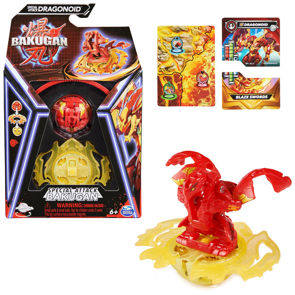 Bakugan 3.0 Special Attack 1er Pack – Individuell kombinierbare Actionfigur mit Charakterkarte, Roblox-Code & XL-Abziehschnur, für Kinder ab 6 Jahren