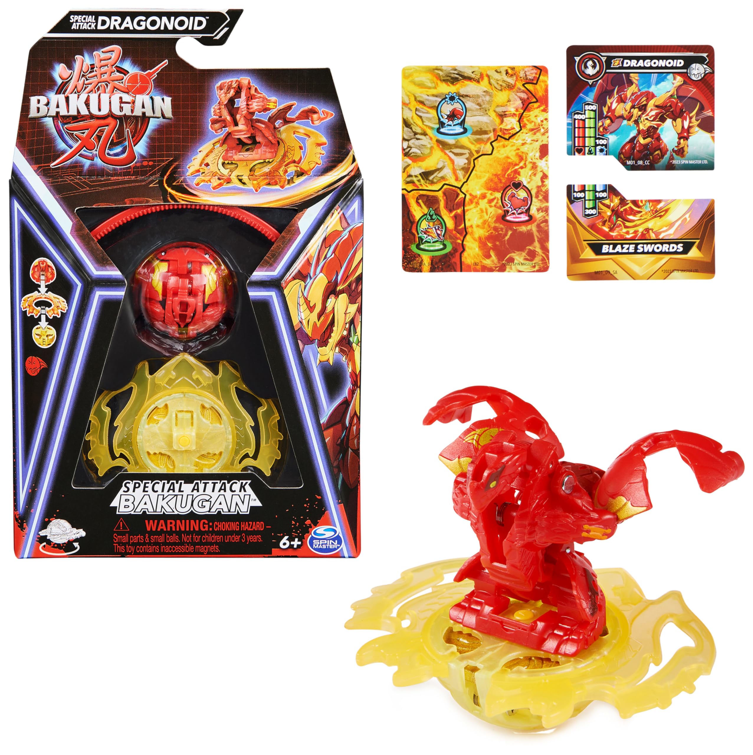 Bakugan 3.0 Special Attack 1er Pack – Individuell kombinierbare Actionfigur mit Charakterkarte, Roblox-Code & XL-Abziehschnur, für Kinder ab 6 Jahren