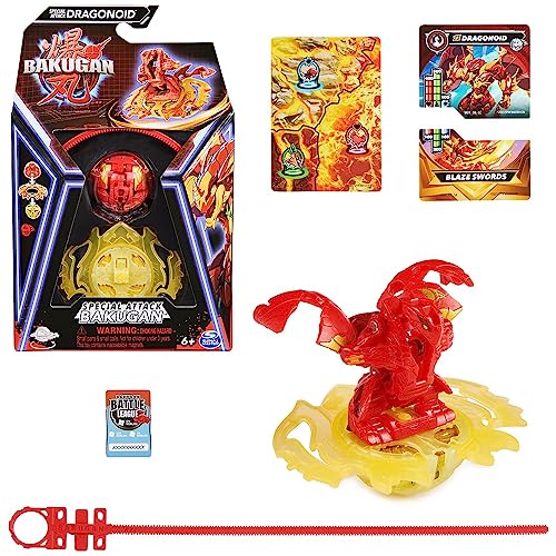 Bakugan Special Attack Dragonoid: Spinning Action Figure with Cards and Roblox Code