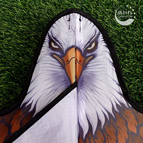 Bald Eagle Kite with 60-Inch Wingspan – Easy to Fly for Adults and Kids, Single Line Nylon Kite for Beach and Park