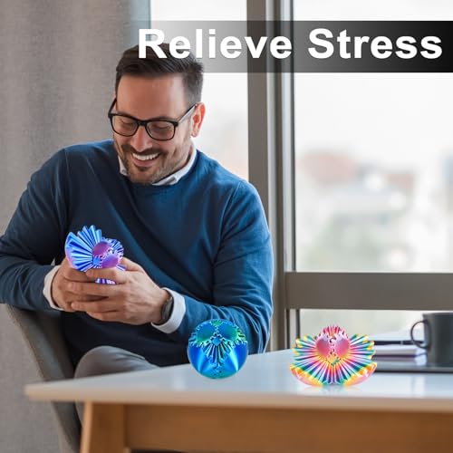 Balkwan Gear Ball 3D Printed Fidget Toy – Green, 3.3 in Spinning Sphere for Stress Relief