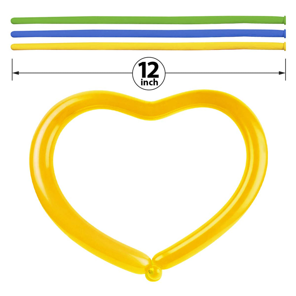 Balloon Animal Refill Pack – 200 Twisting Balloons with Double Action Hand Pump