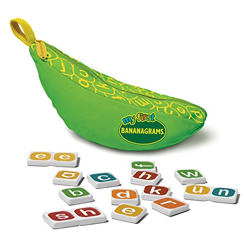 Bananagrams My First Spelling Game – 80 Letter Tiles + 13 Combo Tiles – Ages 4+