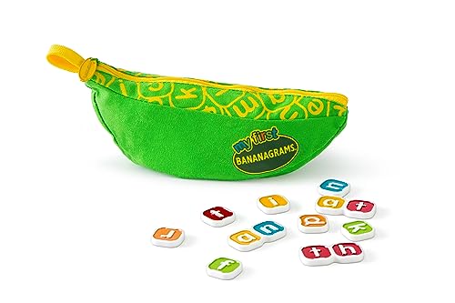 Bananagrams My First Spelling Game – 80 Letter Tiles + 13 Combo Tiles – Ages 4+