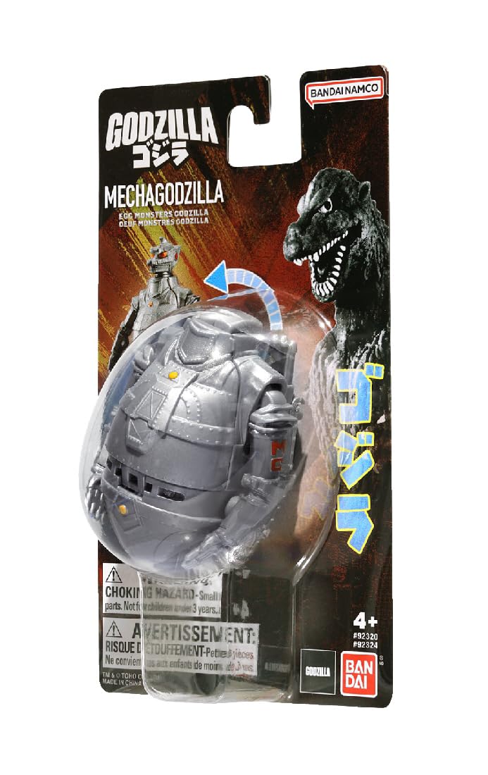Bandai Namco Godzilla Mecha Godzilla Transforming Egg Toy Figure (4.5-inch)