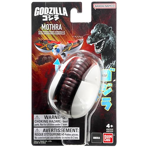 Bandai Namco Godzilla Mothra Transforming Egg Figure – 4.5-Inch Adult Form with Larva