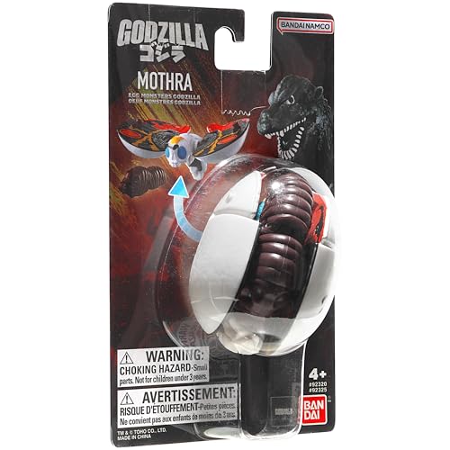 Bandai Namco Godzilla Mothra Transforming Egg Figure – 4.5-Inch Adult Form with Larva