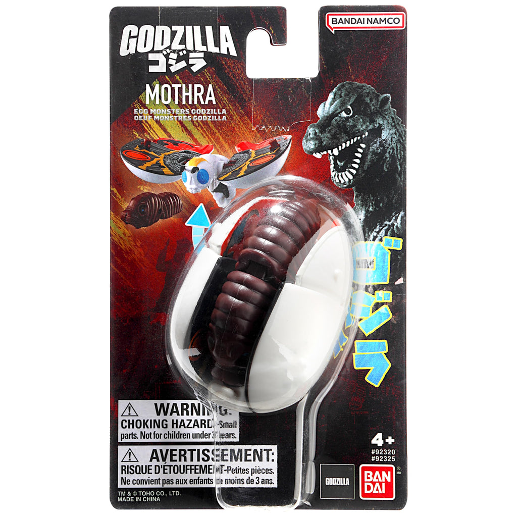 Bandai Namco Godzilla Mothra Transforming Egg Figure – 4.5-Inch Adult Form with Larva
