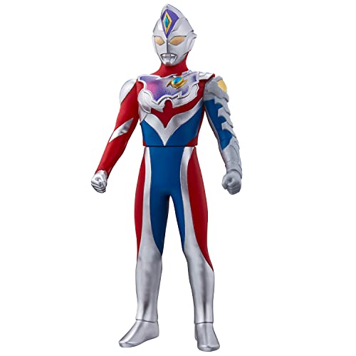 BANDAI Ultra Hero Series 86 Ultraman Decker Flash Type Soft Vinyl Figure with Bonus Ultra Dimensional Card