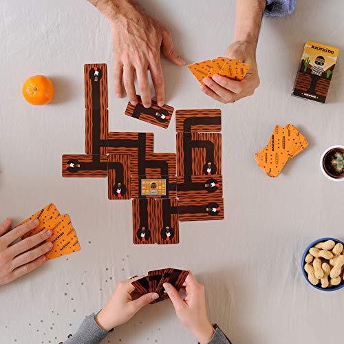 Bandido Card Game: Cooperative Tunnel Chase – Family Travel Game (Ages 6+, 1-4 Players, 15 Min)