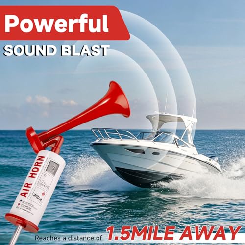 BANHAO Aluminum Handheld Air Horn – Loud Manual Noisemaker for Safety and Events