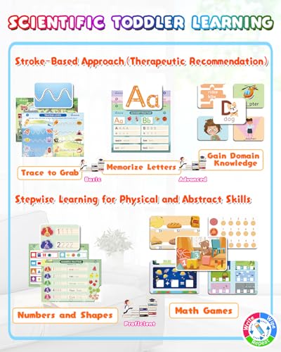 Baobrava 37-Theme Tracing Activity Book for Kids Ages 3-8 - Reusable Erasable Handwriting Practice