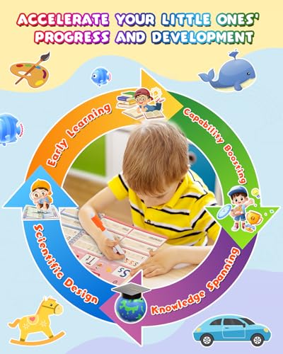 Baobrava 37-Theme Tracing Activity Book for Kids Ages 3-8 - Reusable Erasable Handwriting Practice