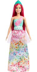 Barbie Dreamtopia Royal Fashion Doll with Dark-Pink Hair, Sparkly Bodice, and Removable Skirt & Accessories