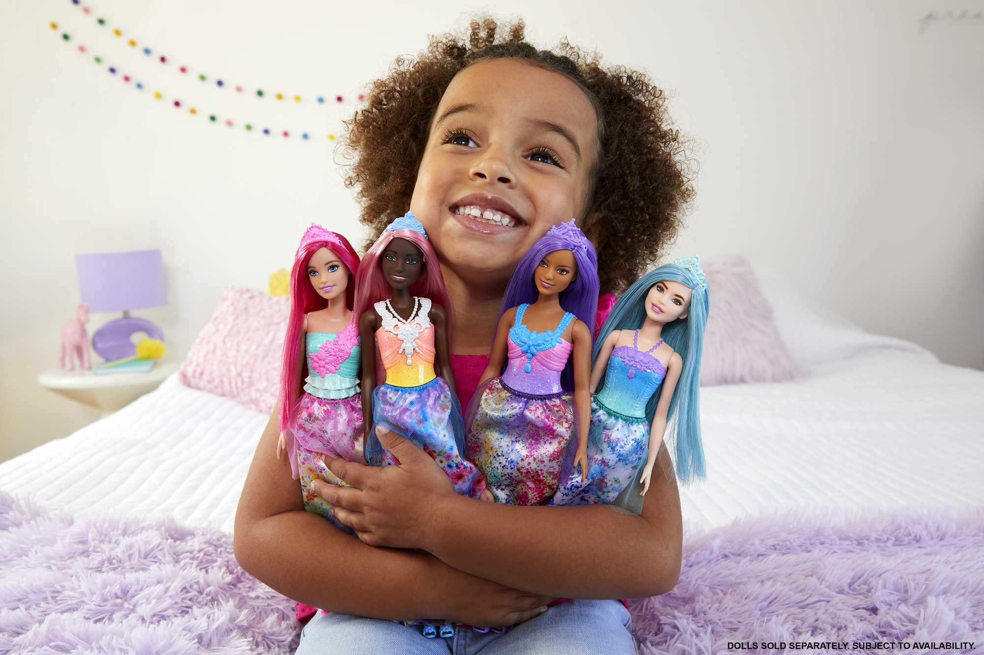 Barbie Dreamtopia Royal Fashion Doll with Dark-Pink Hair, Sparkly Bodice, and Removable Skirt & Accessories