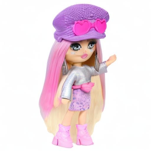Barbie Extra Mini Minis Travel Doll - Desert Festival Look, 3.25-Inch Posable Doll with Stand