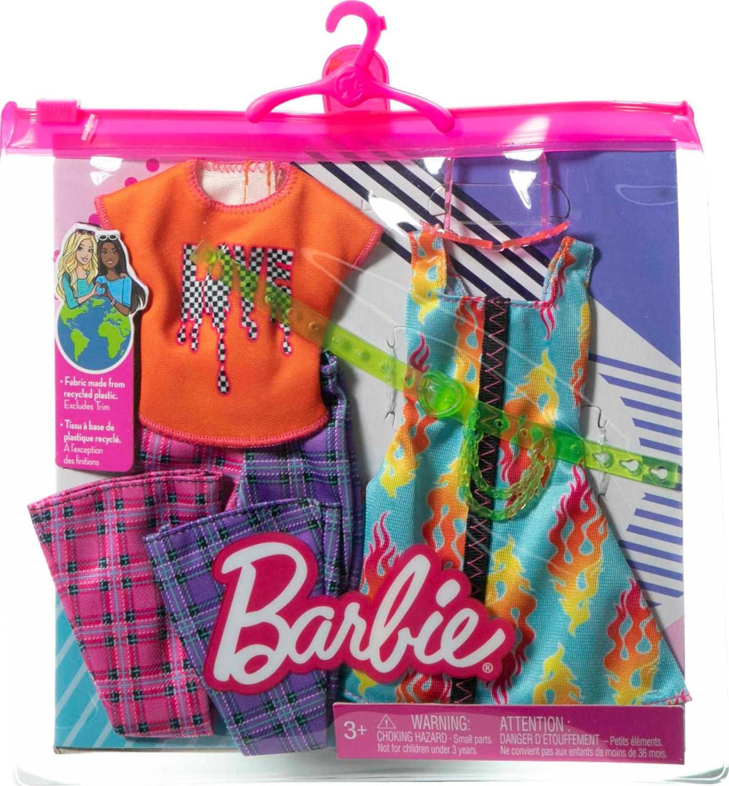 Barbie Fashions 2-Pack: 2 Rock 'n' Roll Outfits & Accessories for Barbie Doll