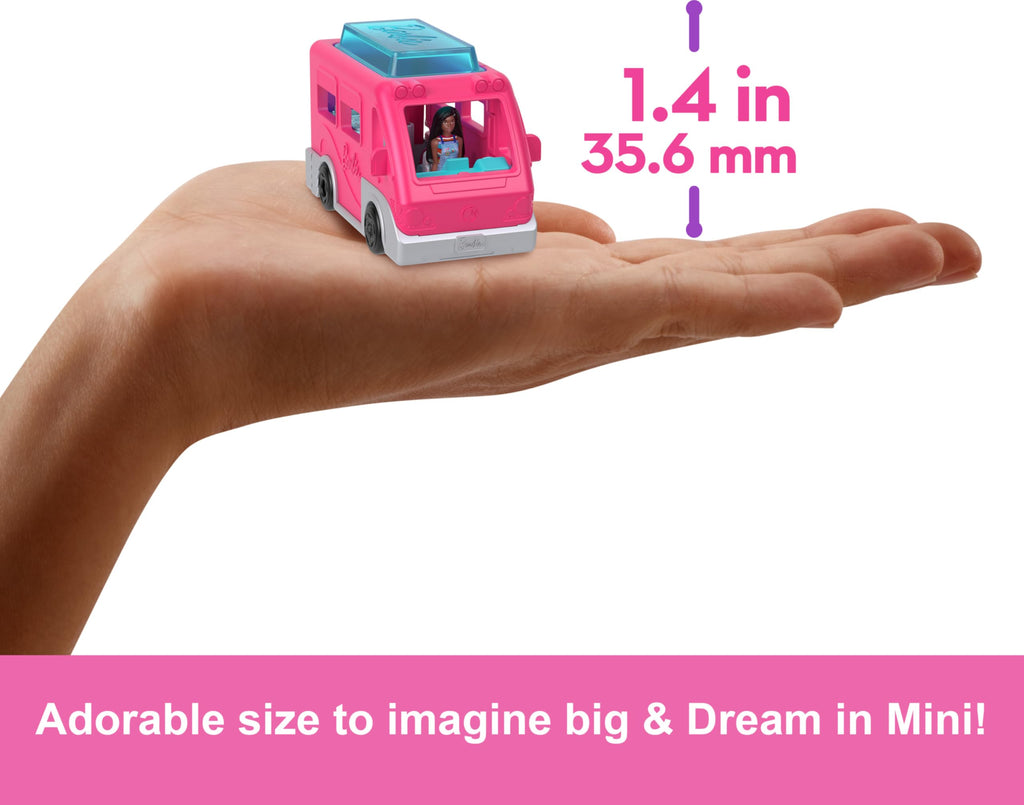 Barbie Mini BarbieLand 4-Pack: 4 Dolls & 4 Vehicles with Color-Change Fun