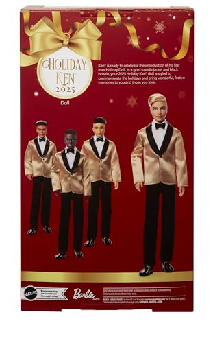 Barbie Signature 2025 Holiday Blonde Ken Collectible Doll - Debut Holiday Ken