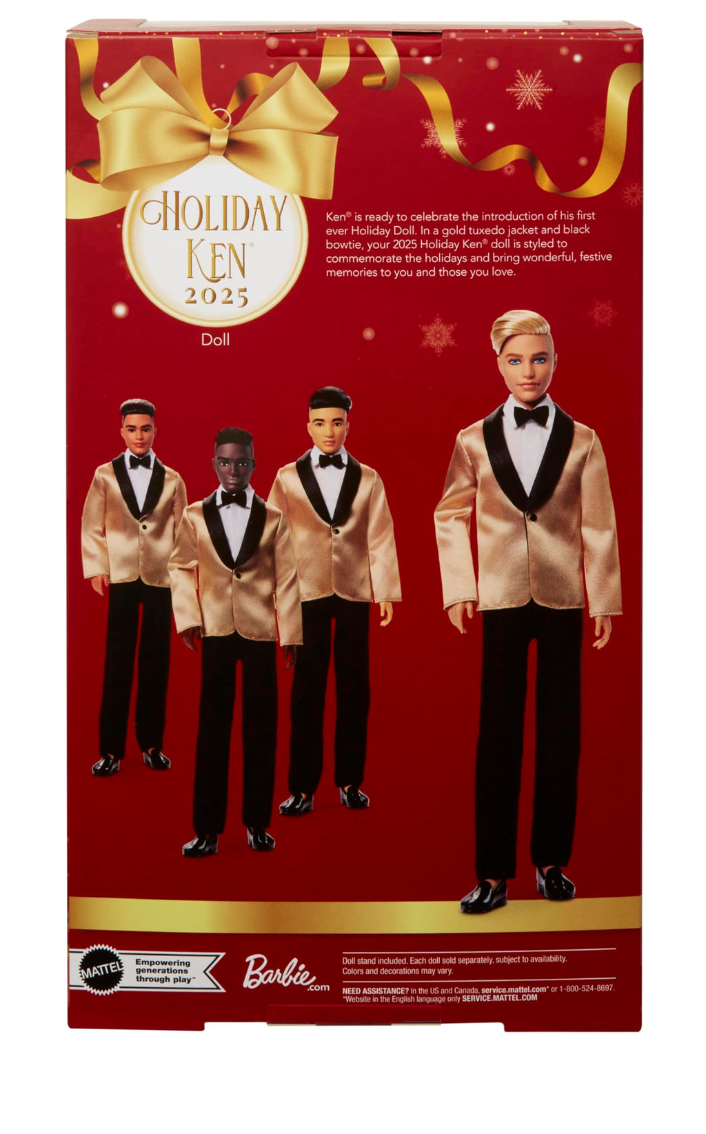 Barbie Signature 2025 Holiday Blonde Ken Collectible Doll - Debut Holiday Ken