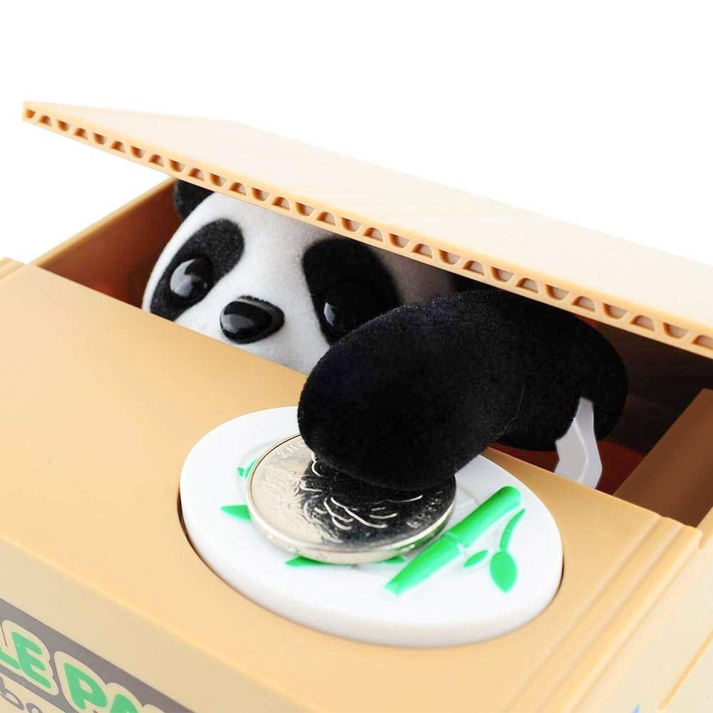 Barelove Kids Piggy Bank - Electronic Panda Coin Counter with Voice Prompts and Stealing Paw