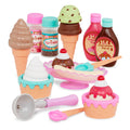 Battat Play Circle Ice Cream Set – 21-Piece Pretend Play Sweet Treats with Working Scoop