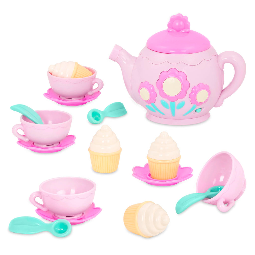 Battat Play Circle Singing Teapot Musical Tea Party Set – 17 Pieces, Ages 3+