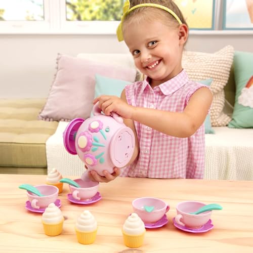 Battat Play Circle Singing Teapot Musical Tea Party Set – 17 Pieces, Ages 3+