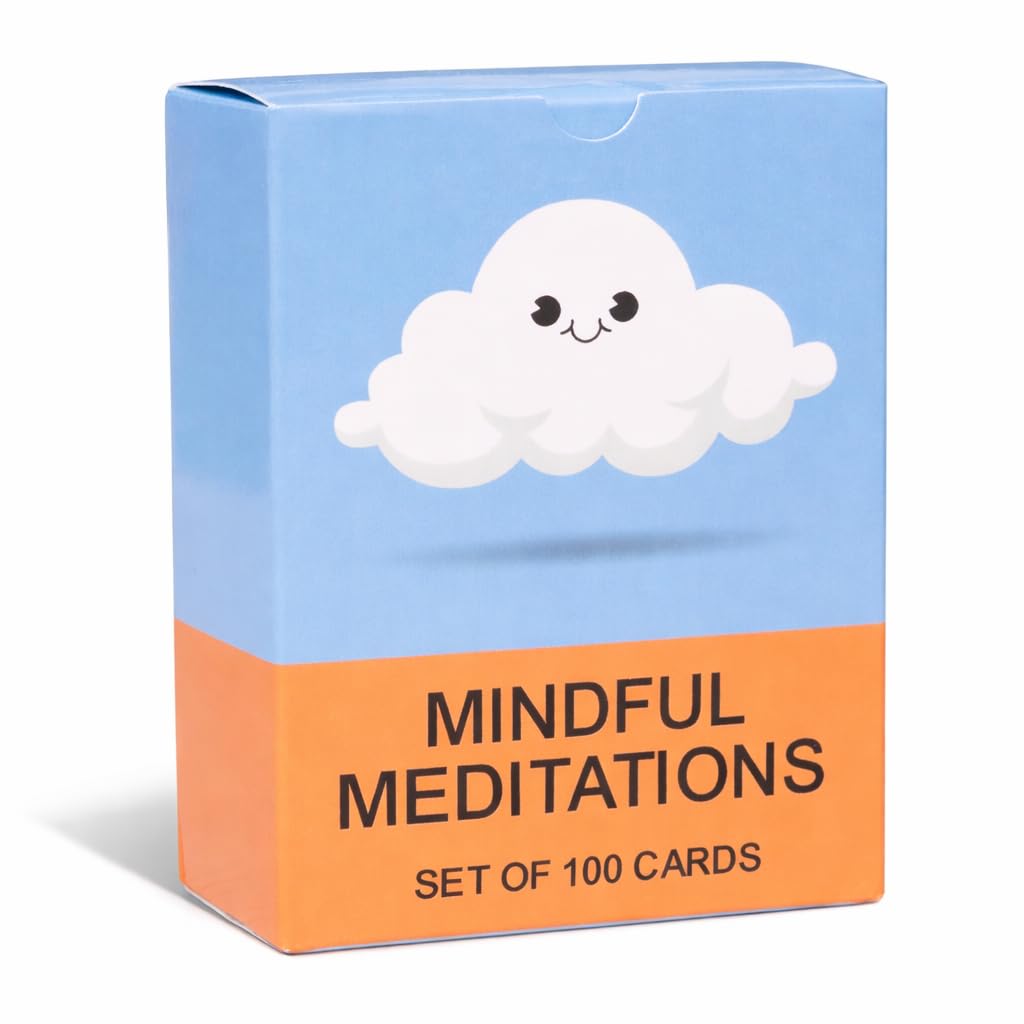 BayWel 100 Mindful Meditations Cards – Guided Prompts for Stress Relief, Focus & Self-Care