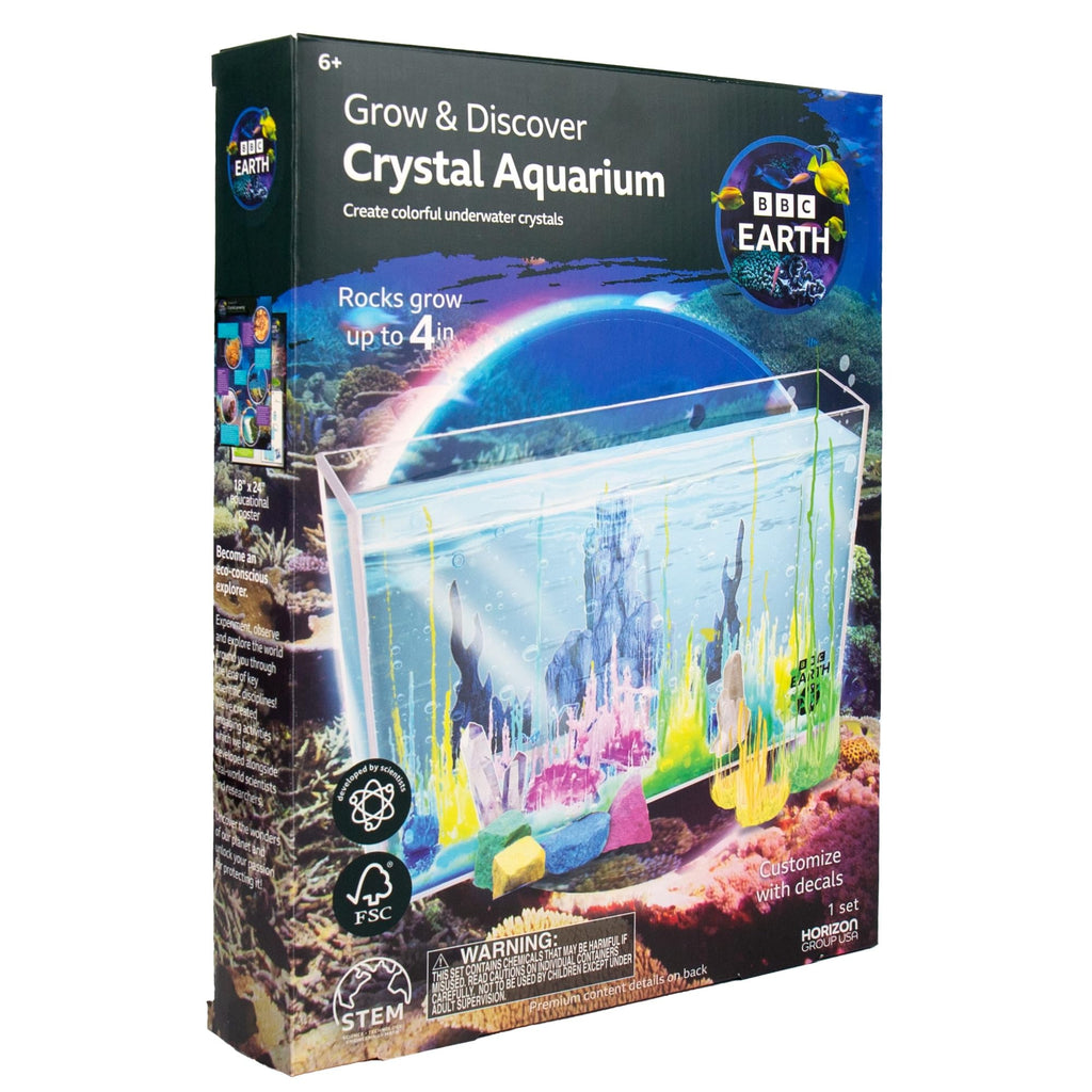 BBC Earth Crystal Aquarium: Colorful Crystal Growing Kit for Kids Ages 6+