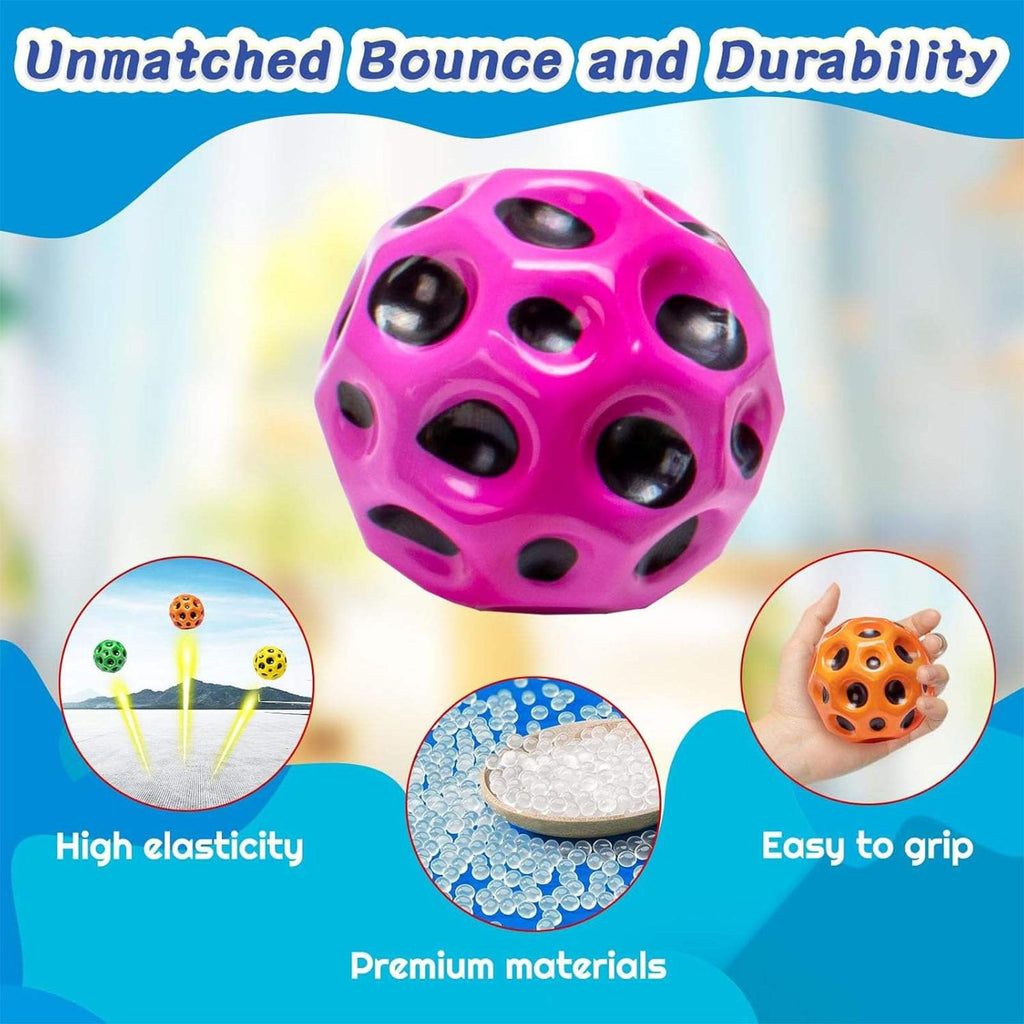 BBLING High Bouncing Balls – 6-Pack for Hand-Eye Coordination, Indoor & Outdoor Play