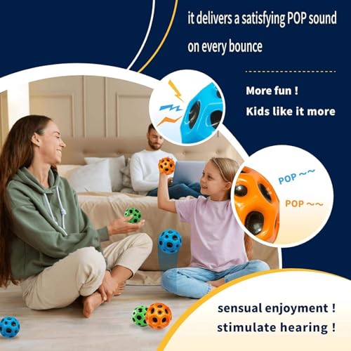 BBLING High Bouncing Balls – 6-Pack for Hand-Eye Coordination, Indoor & Outdoor Play
