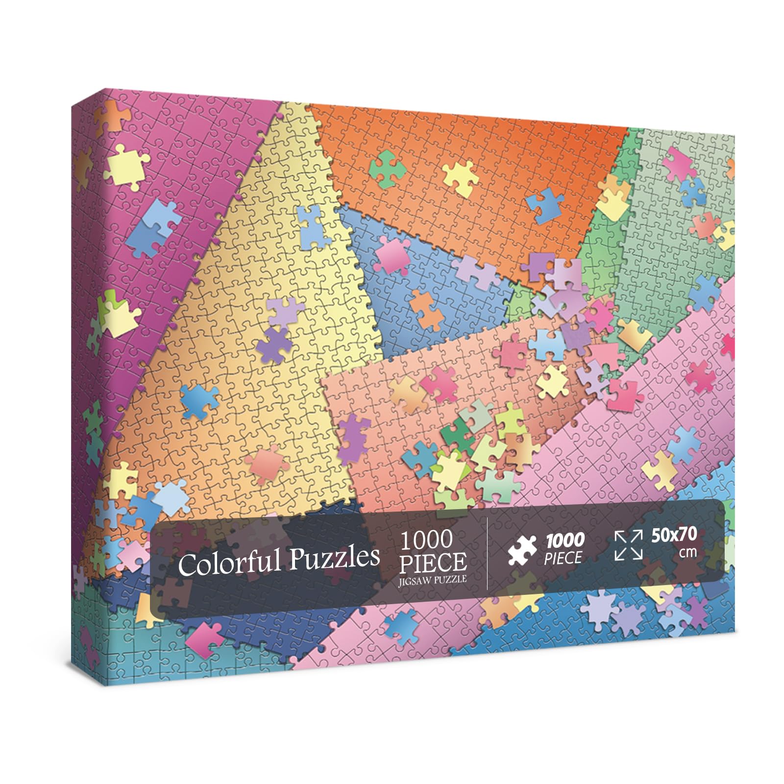 BBOLDIN 1000-Piece Difficult Jigsaw Puzzle for Adults – Colorful, Eco-Friendly with Letter Backs and Missing Piece Support