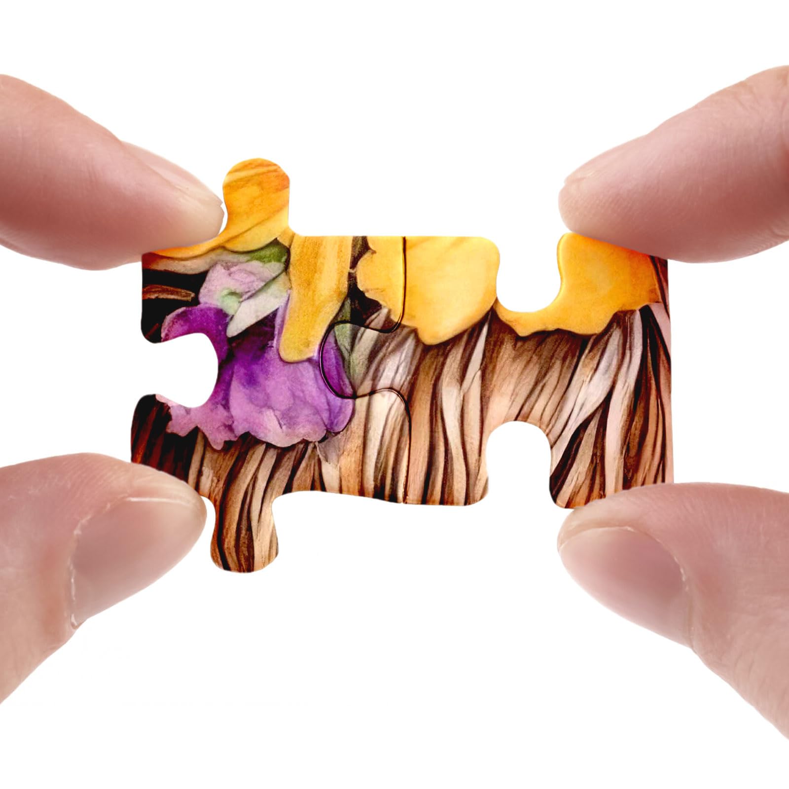 BBOLDIN 1000 Piece Highland Cow Sunflower Jigsaw Puzzle – 23.9x23.9in Adult Puzzle with Cute Animal Floral Art