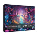 BBOLDIN 1000-Piece Magical Forest Puzzle: Glow-in-the-Dark Mushroom & Butterfly Jigsaw with Glitter Details