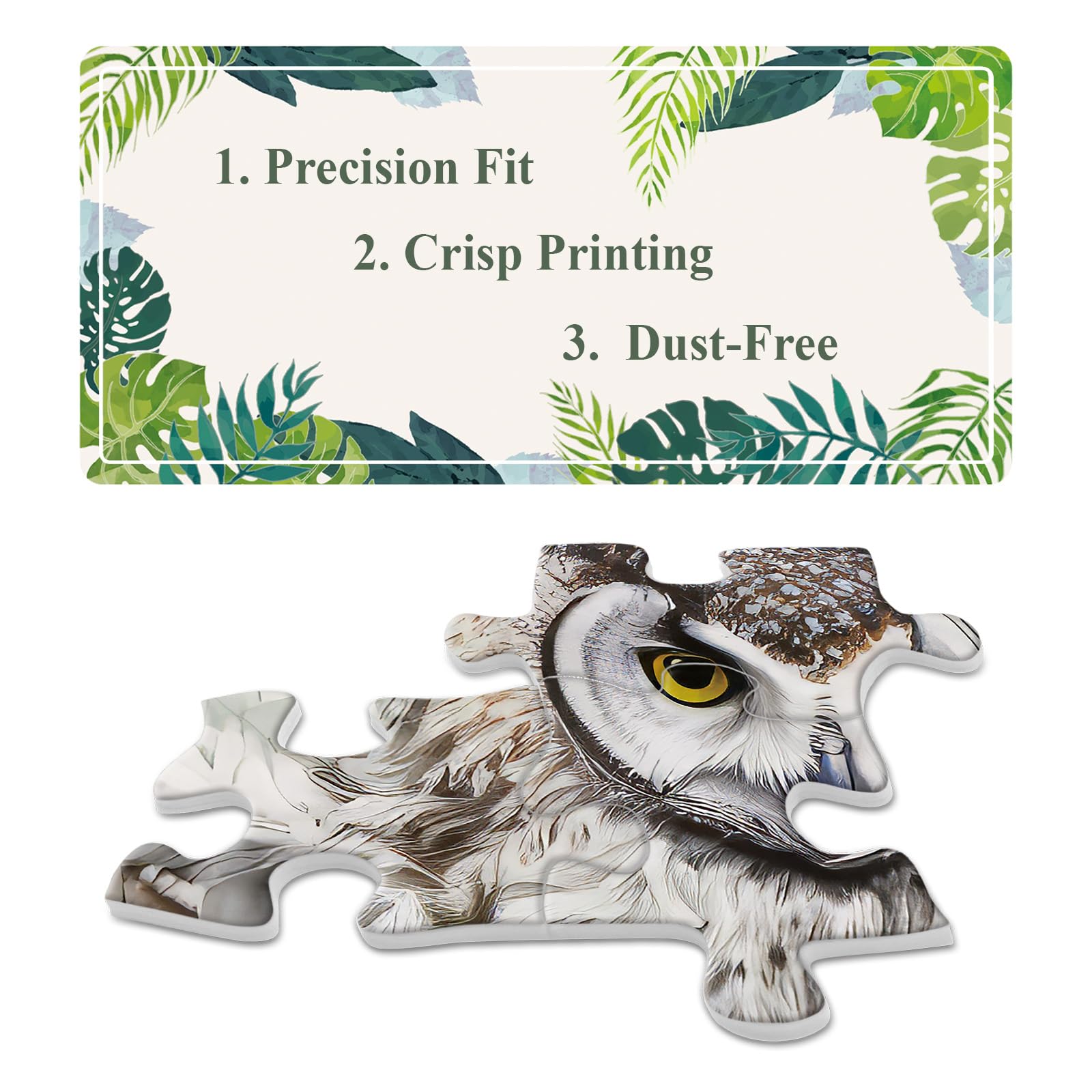 BBOLDIN Owl Bird Jigsaw Puzzle 1000 Pieces – Fantasy Forest Painting for Adults