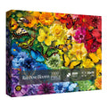 BBOLDIN Rainbow Flower Butterfly Puzzle 1000 Pieces for Adults – Colorful Garden Floral Jigsaw