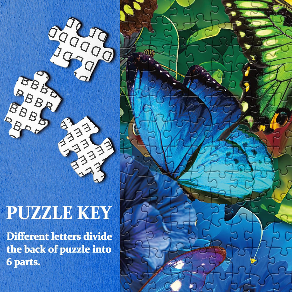 BBOLDIN Rainbow Flower Butterfly Puzzle 1000 Pieces for Adults – Colorful Garden Floral Jigsaw