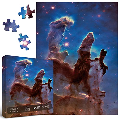 BBOLDIN Space Puzzle 1000 Pieces – Hubble Pillars of Creation Jigsaw for Adults