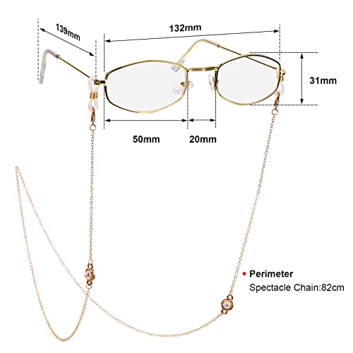 BBTO 100 Days of School Old Lady Costume for Kids – Wig, Cane, Glasses Chain & Faux Pearl Jewelry Set